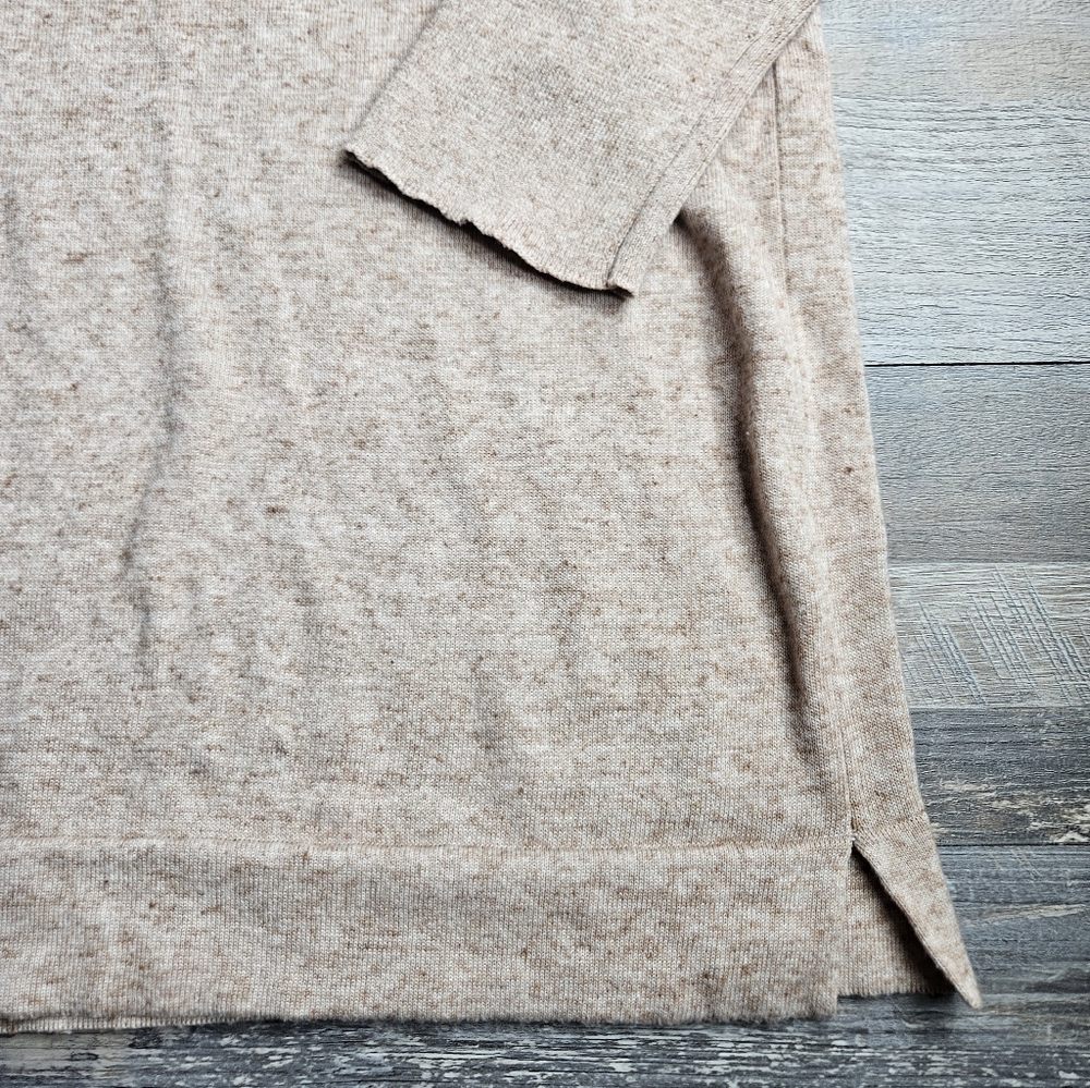 Tuckernuck Clayton Long Sleeve Knit Polo Tan Size XL/XXL Linen Blend - Picture 7 of 13